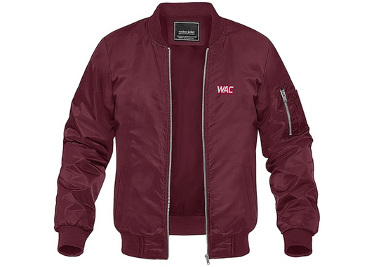Men's Western Athletic Conference Lightweight Bomber Jacket Windbreaker Softshell Varsity Jacket Coat