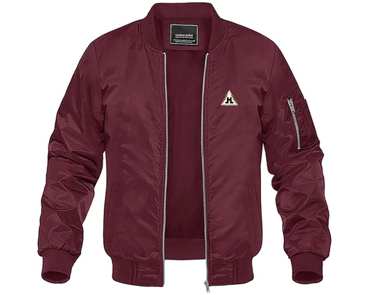 Men's Hansa Logo Lightweight Bomber Jacket Windbreaker Softshell Varsity Jacket Coat