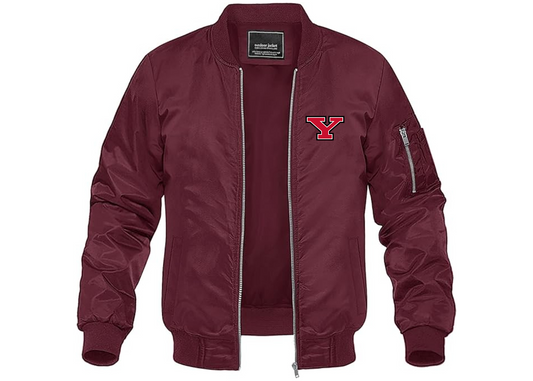 Men's Youngstown State Penguins Lightweight Bomber Jacket Windbreaker Softshell Varsity Jacket Coat