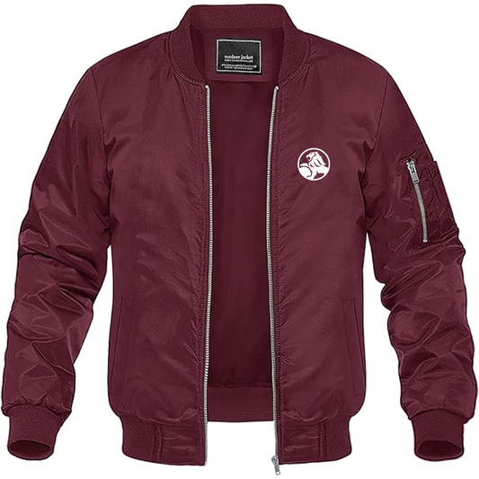 Men's Holden Logo Lightweight Bomber Jacket Windbreaker Softshell Varsity Jacket Coat