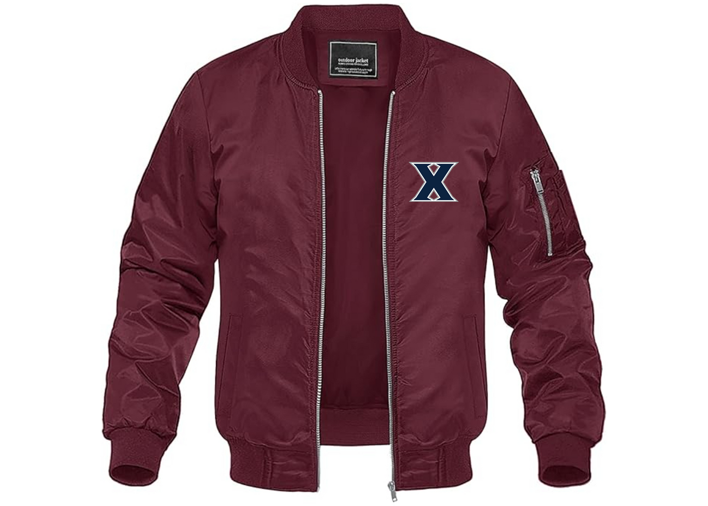 Men's Xavier Musketeers Lightweight Bomber Jacket Windbreaker Softshell Varsity Jacket Coat