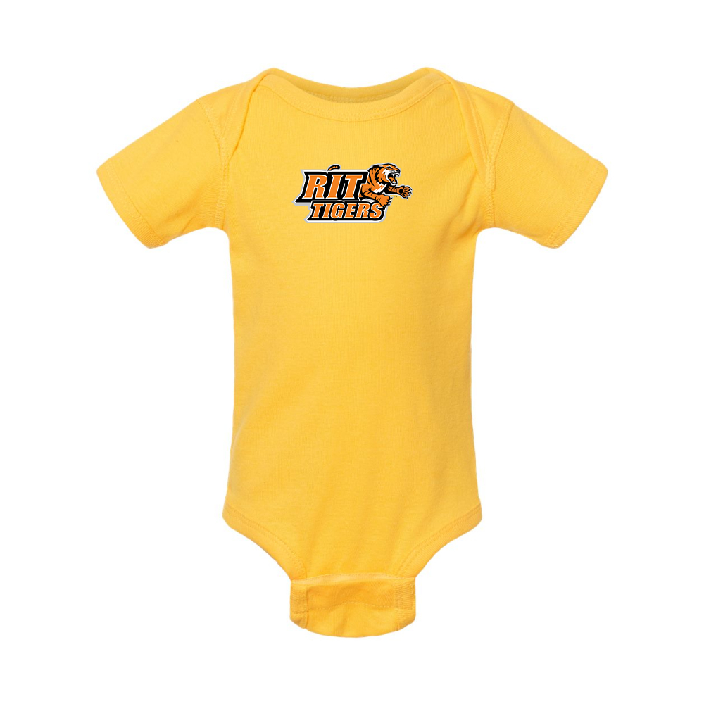 RIT Tigers Logo Rabbit Skins Infant Baby Rib Bodysuit