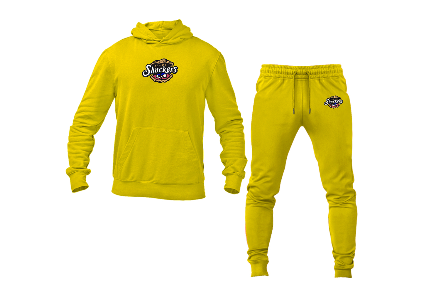 Men's Biloxi Shuckers Logo Hoodie Joggers Set