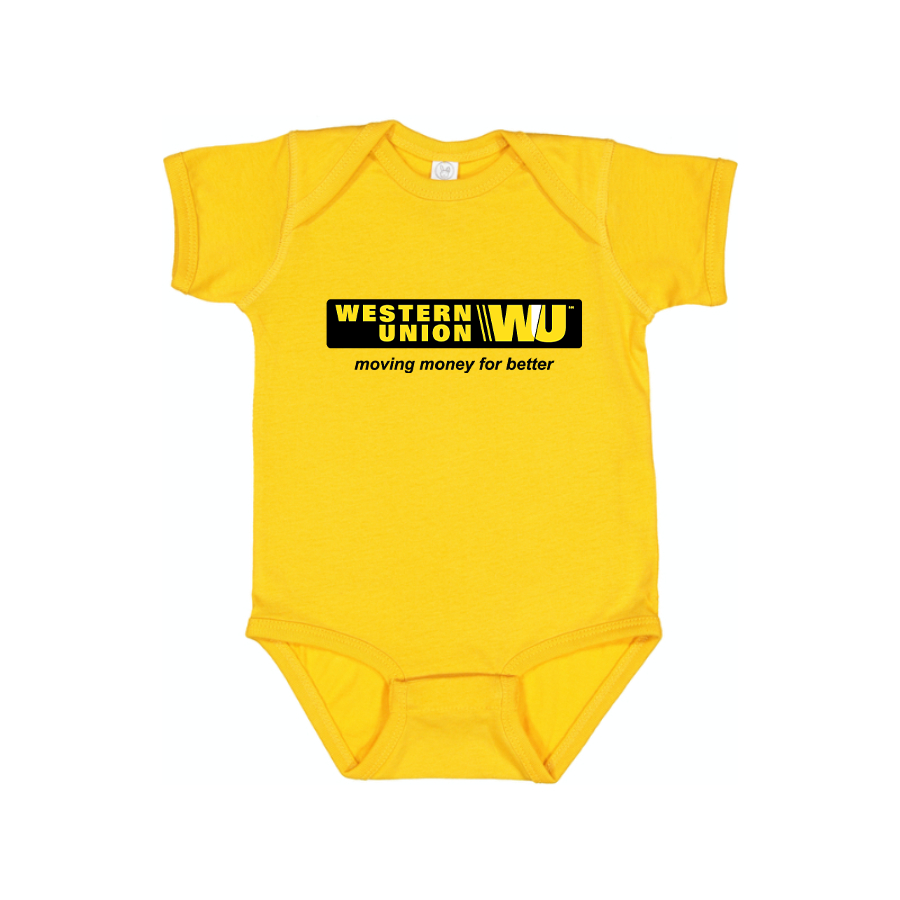 Wastern Union Logo Baby Romper Onesie