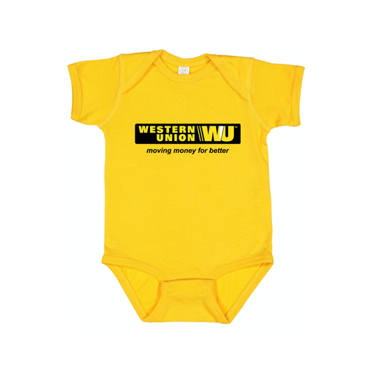 Wastern Union Logo Baby Romper Onesie