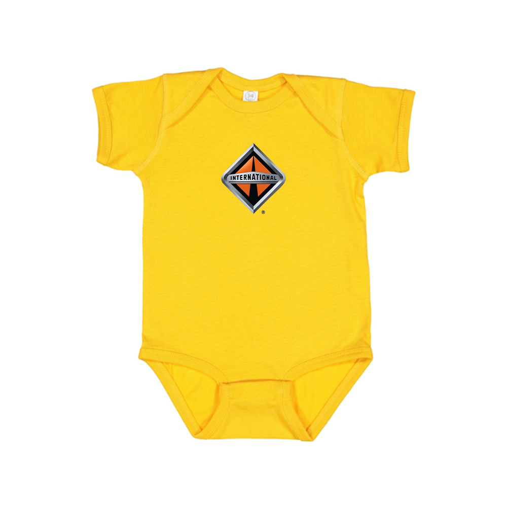 International Trucks Logo Baby Romper Onesie