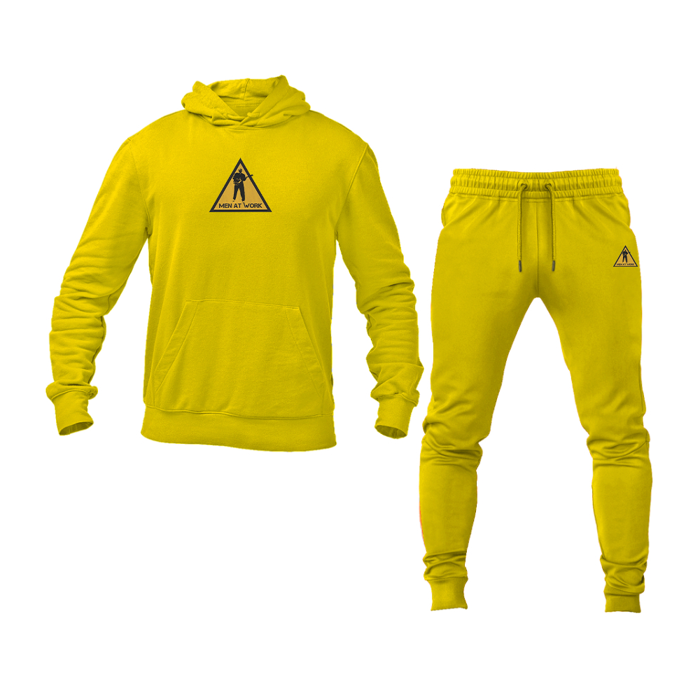Men's Men at Work Logo Hoodie Joggers Set