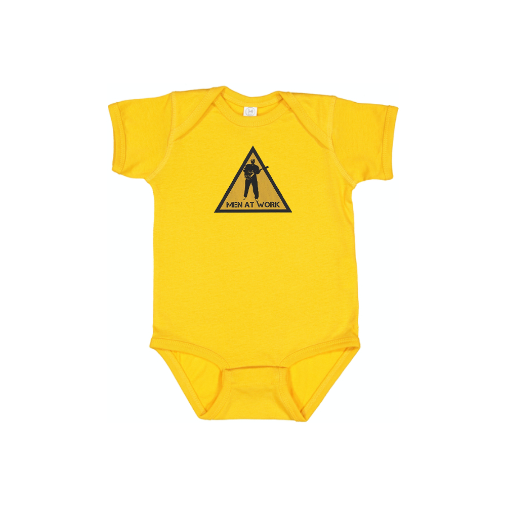 Men at Work Logo Baby Romper Onesie