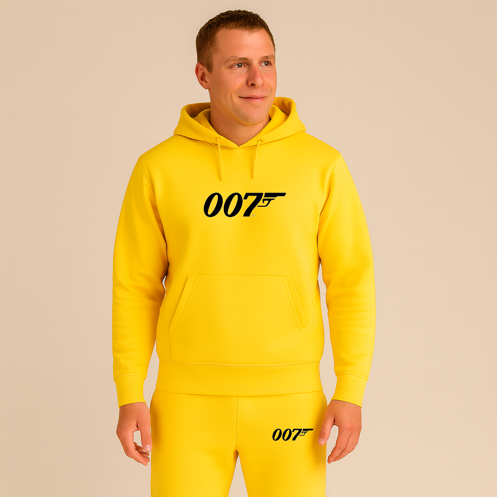 Men's 007 James Bond Movie Hoodie Joggers Set