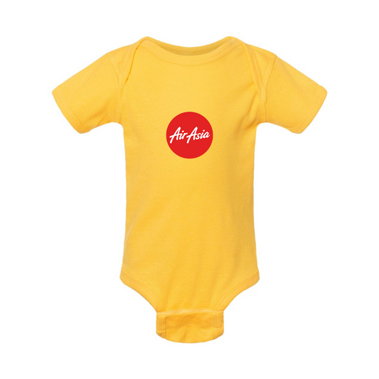 Air Asia Logo  Rabbit Skins Infant Baby Rib Bodysuit