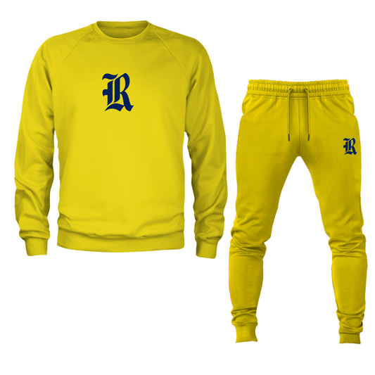 Men's Rice Owls Logo Crewneck Sweatshirt Joggers Suit