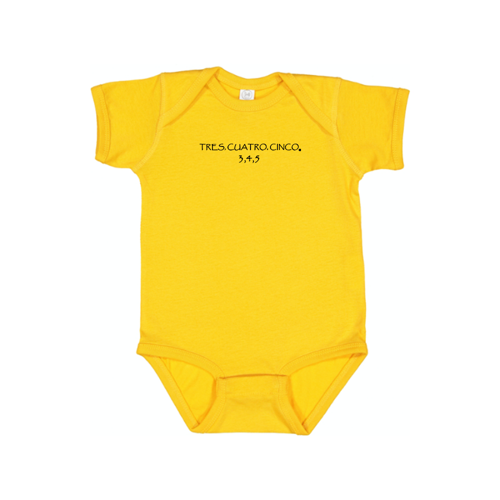 Tres Cuatro Cinco Logo Baby Romper Onesie