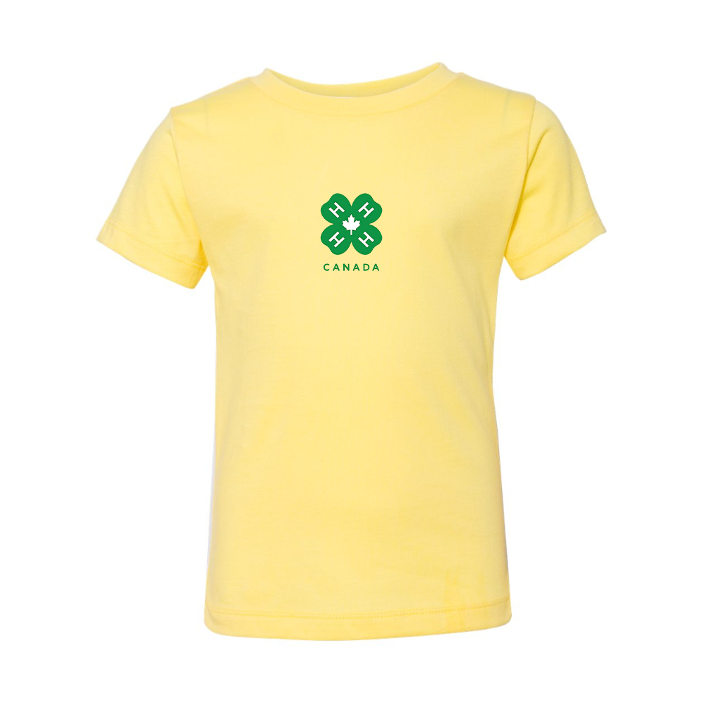 4H Canada Logo BELLA  CANVAS Toddler Jersey Tee