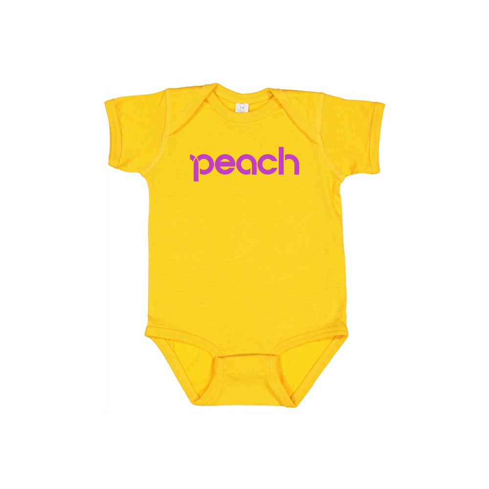 Peach Aviation Logo Baby Romper Onesie