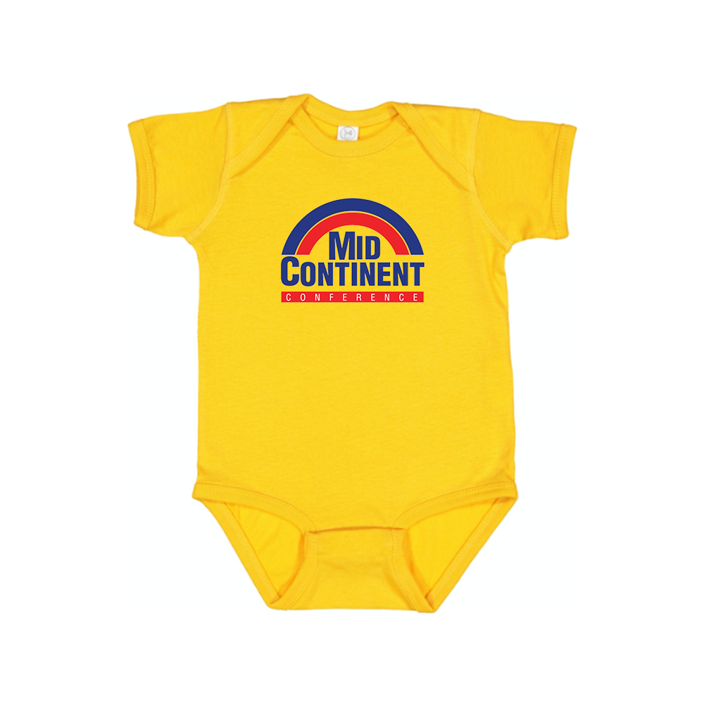 Mid Continent Conference Logo Baby Romper Onesie