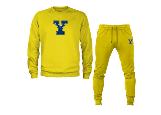 Men's Yale Bulldogs Crewneck Sweatshirt Joggers Suit