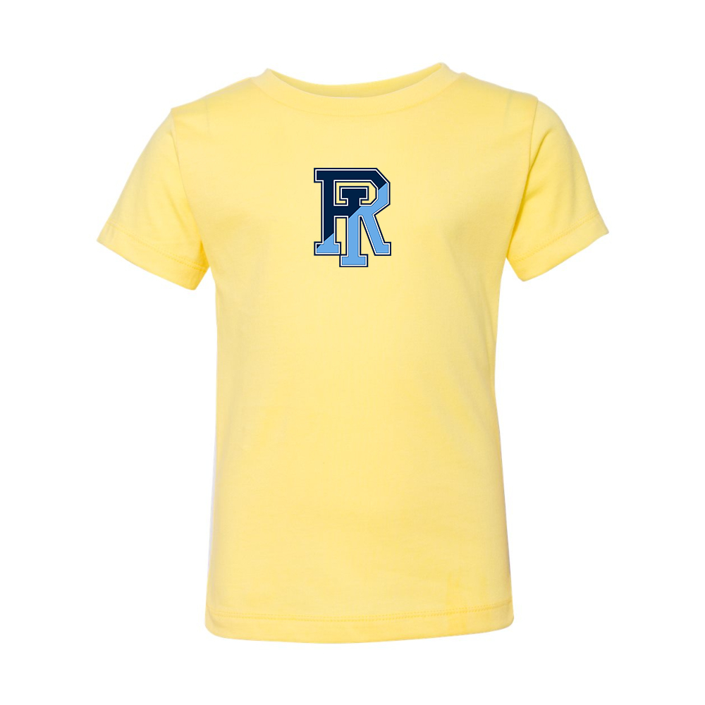 Rhode Island Rams Logo BELLA  CANVAS Toddler Jersey Tee