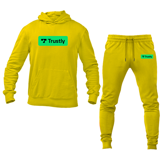 Men's Trustly Horizontal Logo Hoodie Joggers Set