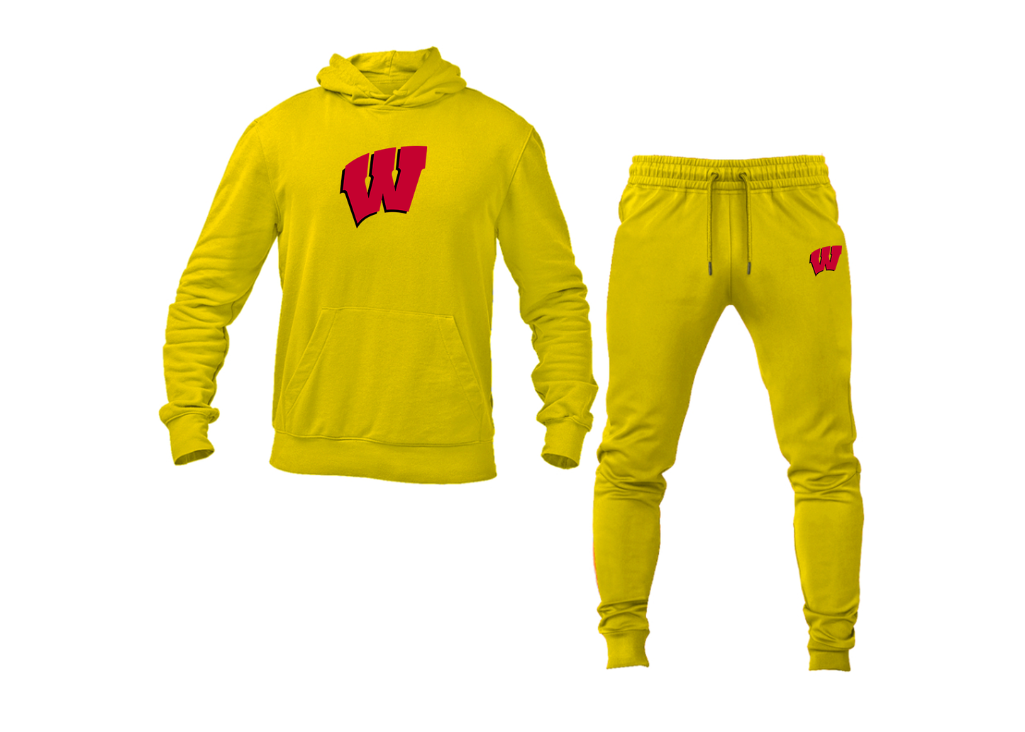 Men's Wisconsin Badgers Hoodie Joggers Set