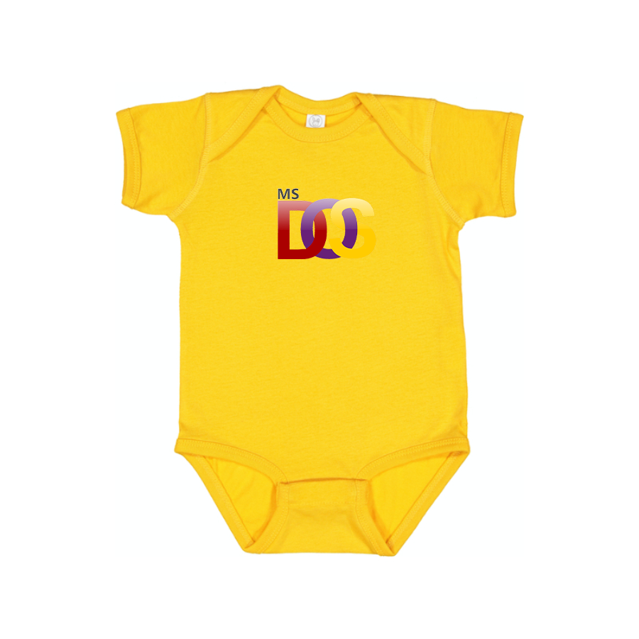 MS DOS Logo Baby Romper Onesie