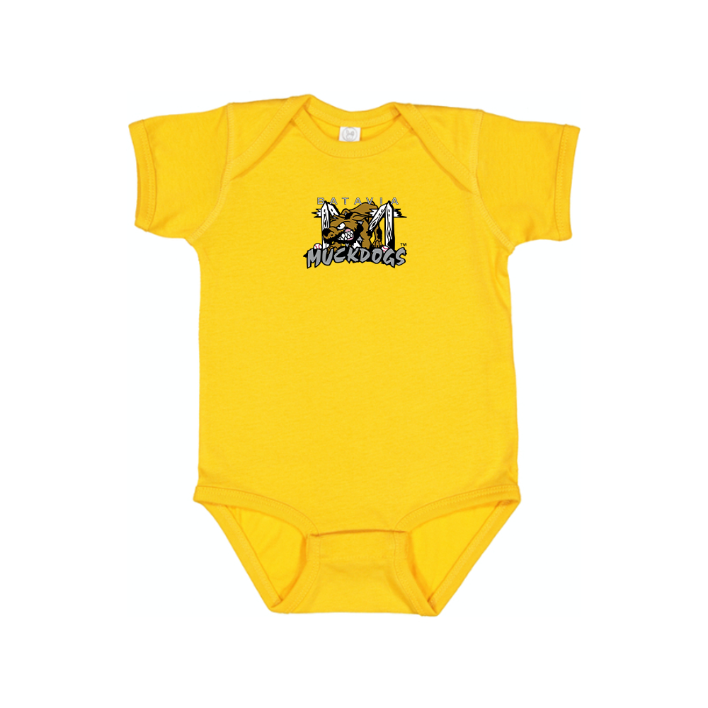 Batavia  Muckdogs Logo Baby Romper Onesie