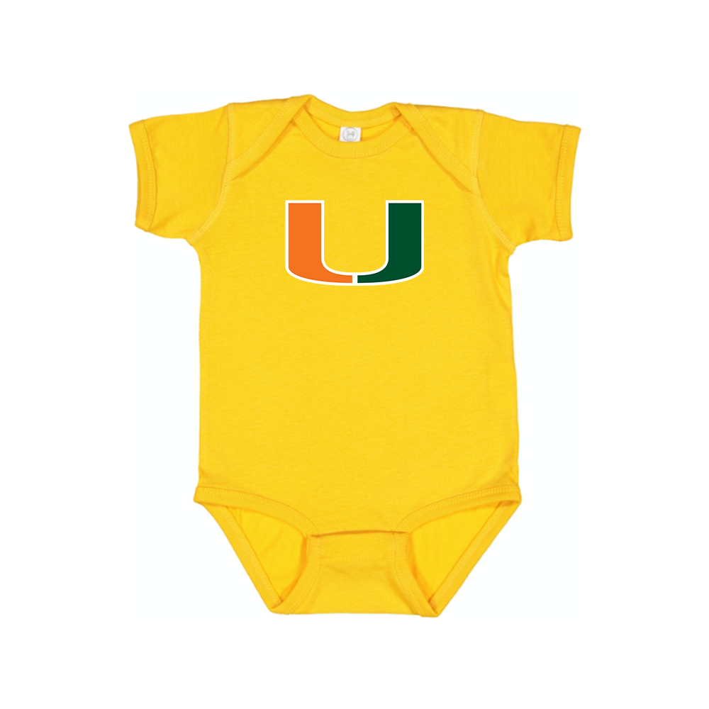 Miami Hurricanes Logo Baby Romper Onesie