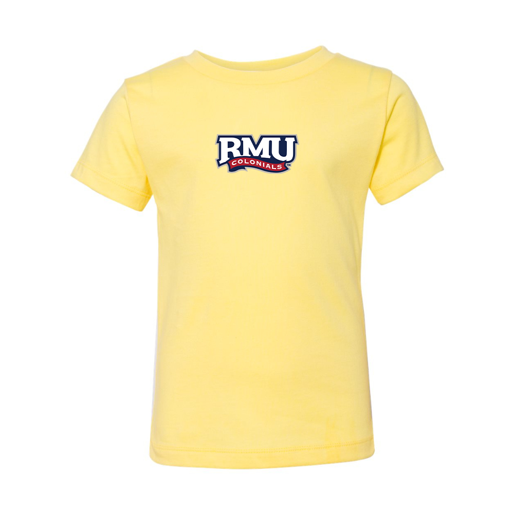 Robert Morris Colonials Logo BELLA  CANVAS Toddler Jersey Tee