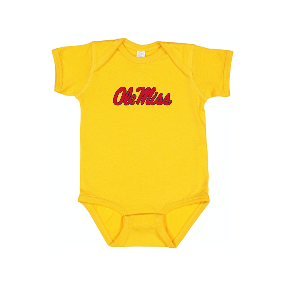 Mississippi Rebels Logo Baby Romper Onesie