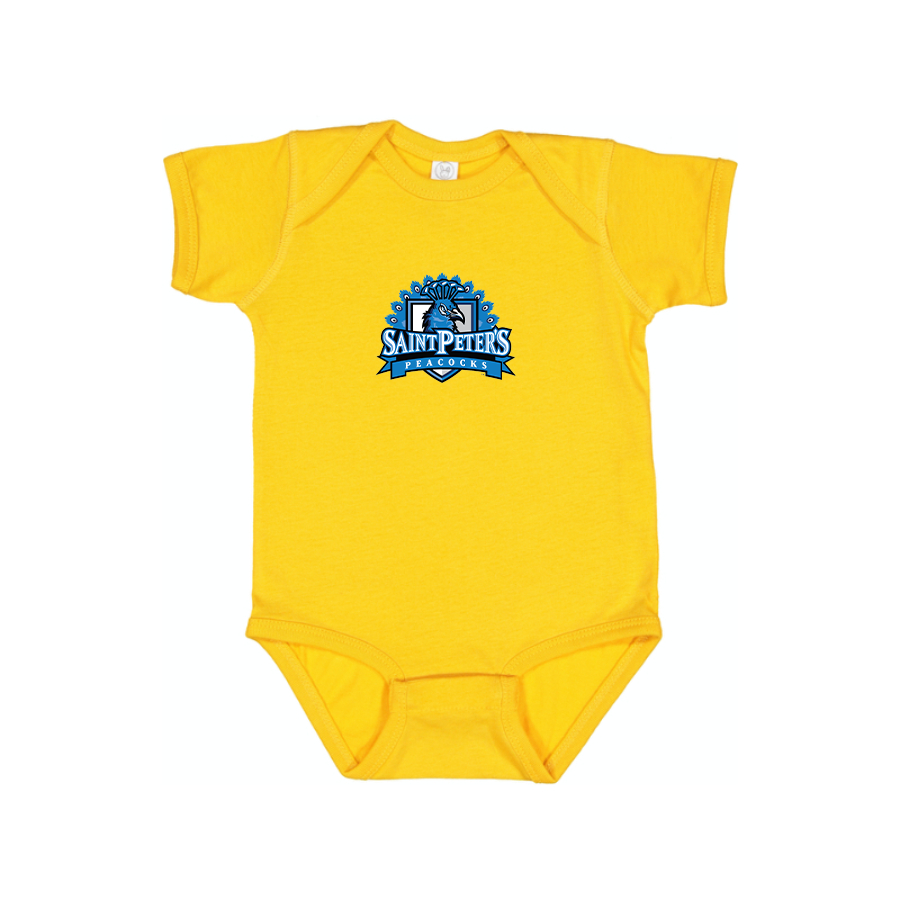 Saint Peters Peacocks Logo Baby Romper Onesie