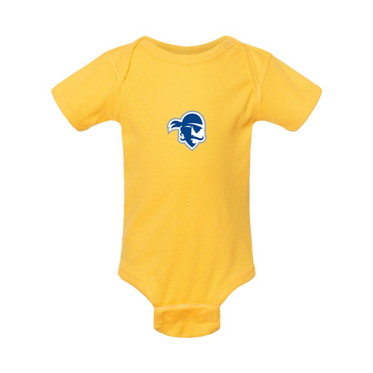 Seton Hall Pirates Logo  Rabbit Skins Infant Baby Rib Bodysuit