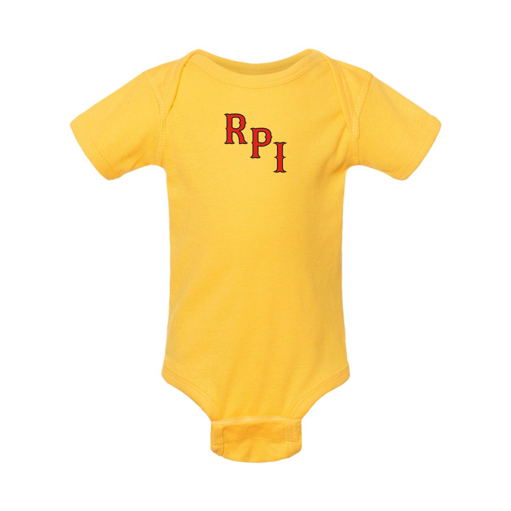 RPI Engineers Logo Rabbit Skins Infant Baby Rib Bodysuit