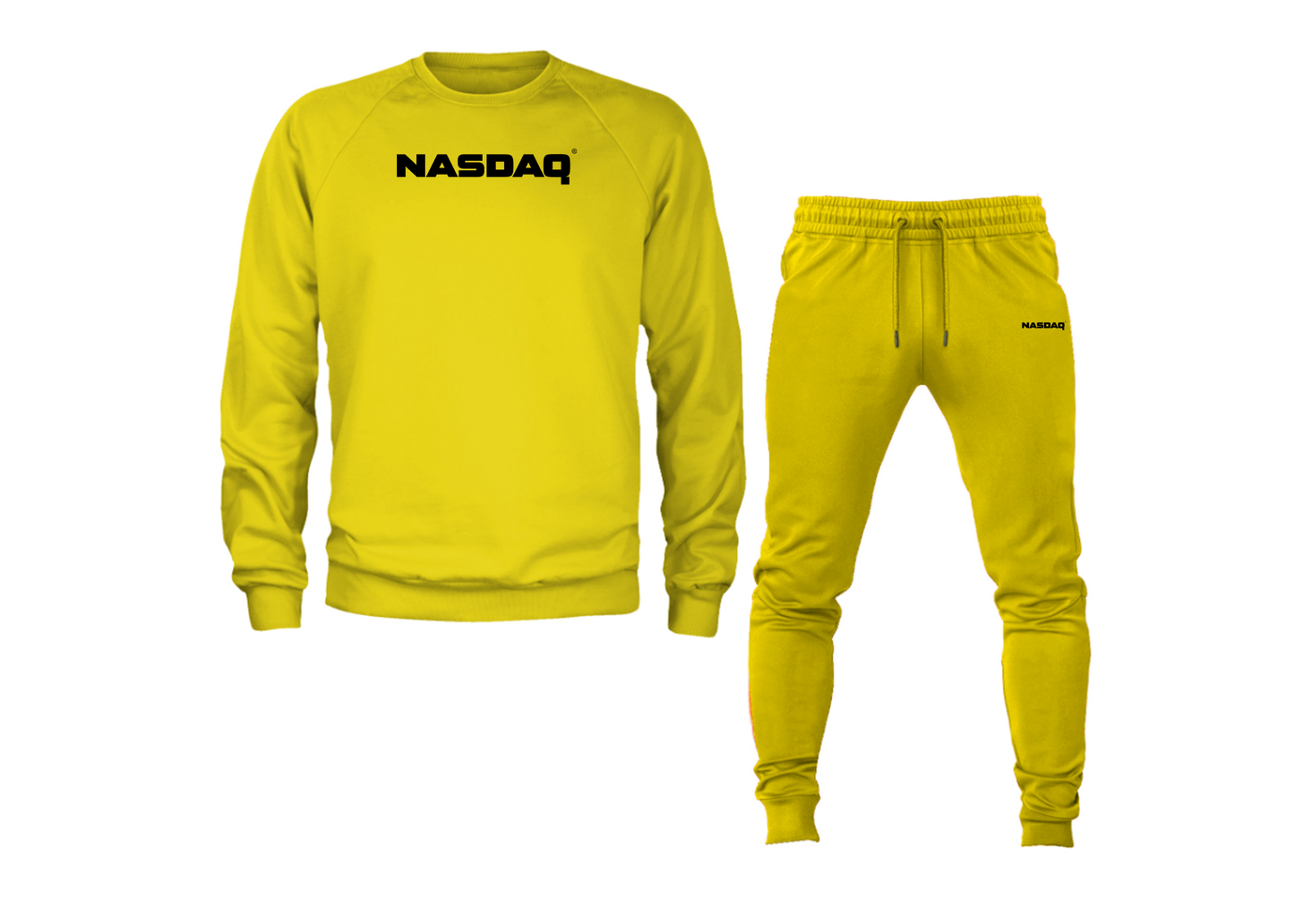 Men's Nasdaq Logo Crewneck Sweatshirt Joggers Suit