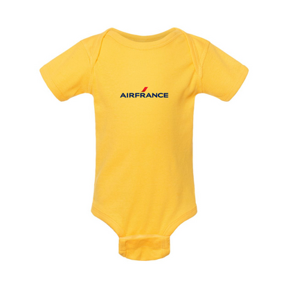 Air France Logo Rabbit Skins Infant Baby Rib Bodysuit