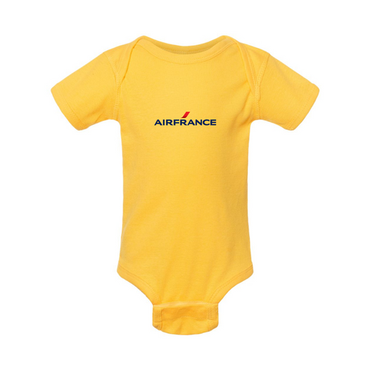 Air France Logo Rabbit Skins Infant Baby Rib Bodysuit