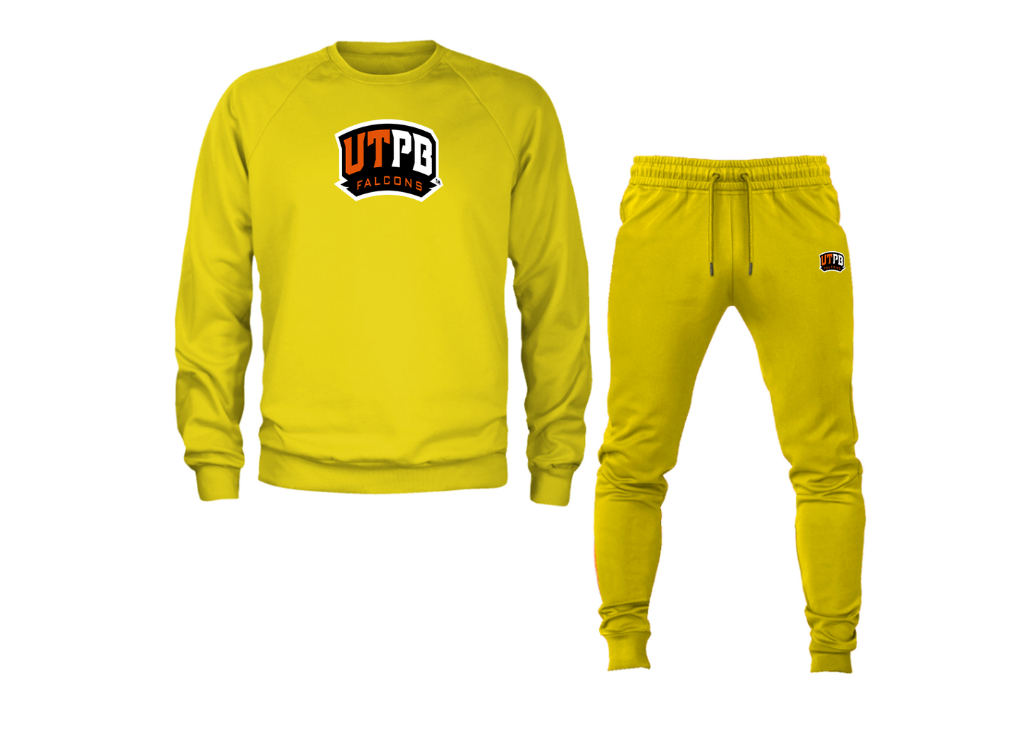 Men's UTPB Falcons Crewneck Sweatshirt Joggers Suit