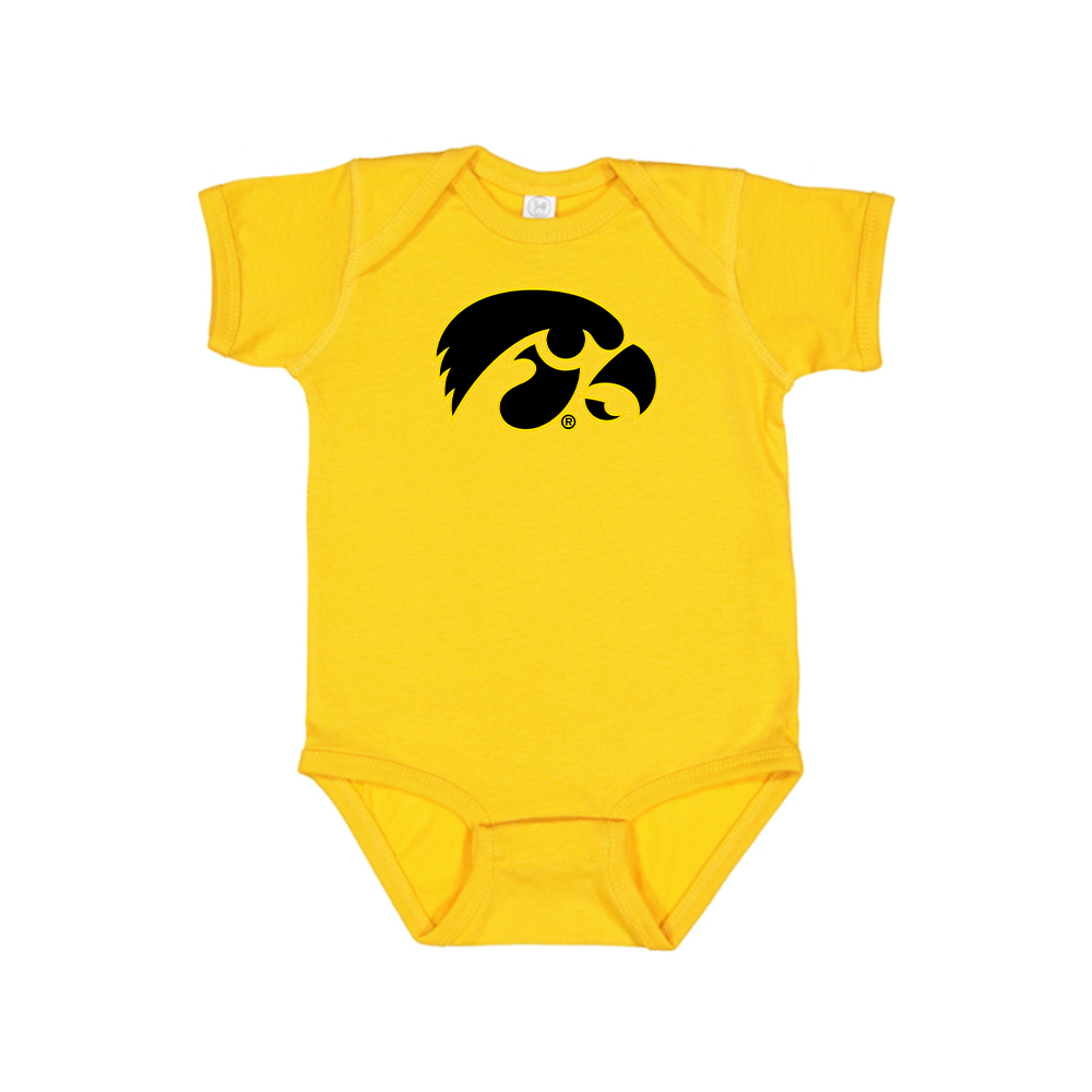 Lowa Hawkeyes Logo Baby Romper Onesie