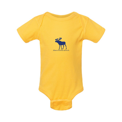 Abercrombie & Fitch Moose Logo  Rabbit Skins Infant Baby Rib Bodysuit