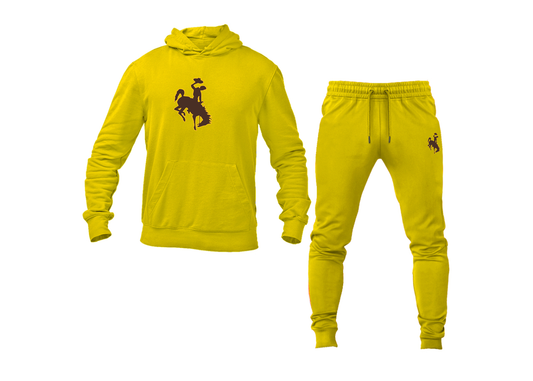 Men's Wyoming Cowboys Hoodie Joggers Set