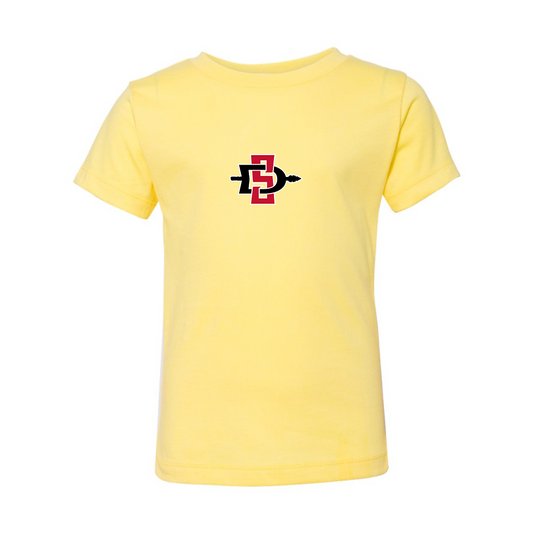 San Diego State Aztecs Logo BELLA  CANVAS Toddler Jersey Tee