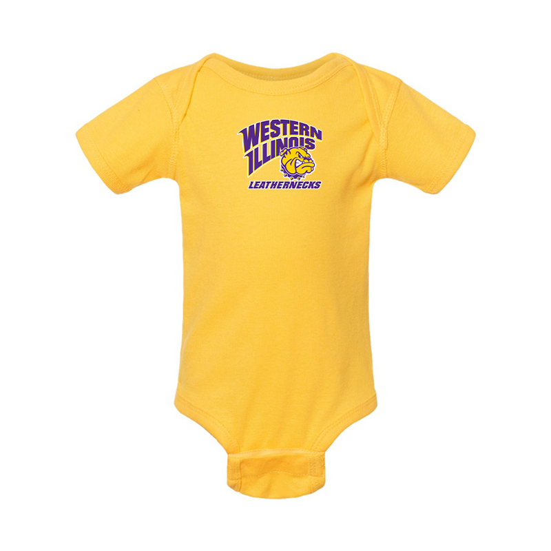 Western Illinois Leathernecks Rabbit Skins Infant Baby Rib Bodysuit