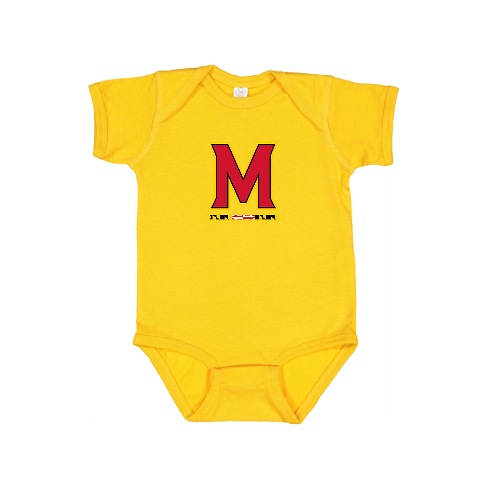 Maryland Terrapins Logo Baby Romper Onesie