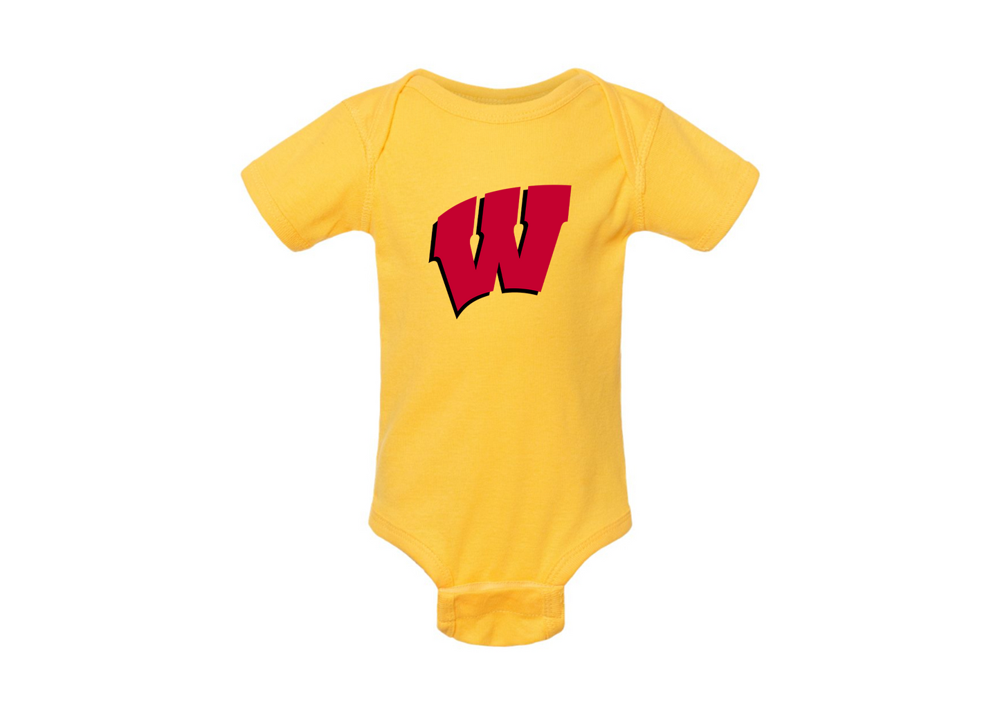 Wisconsin Badgers Rabbit Skins Infant Baby Rib Bodysuit