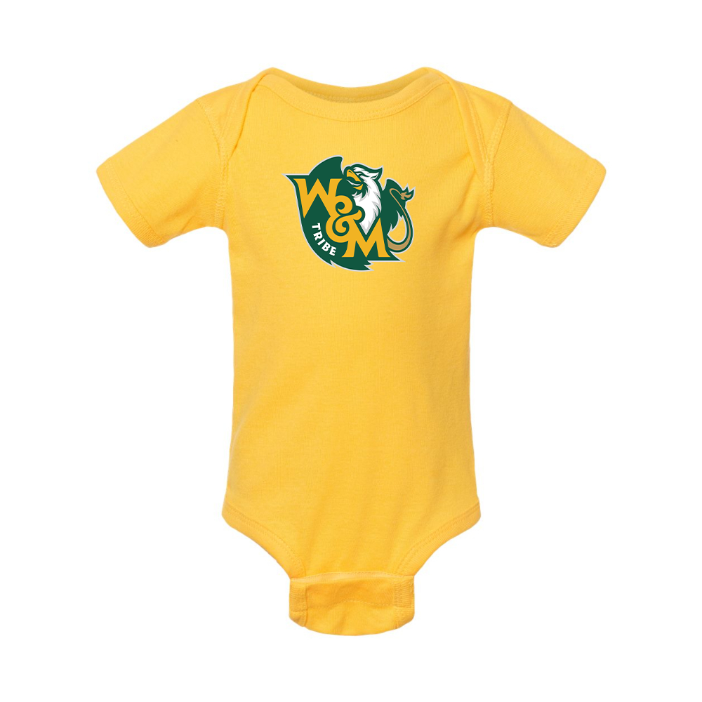 William and Mary Tribe Rabbit Skins Infant Baby Rib Bodysuit