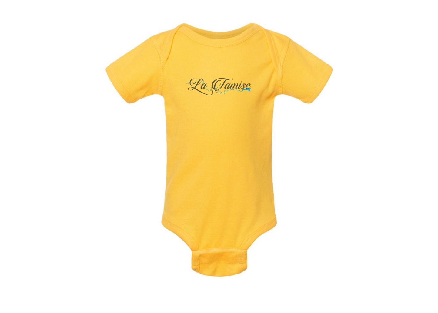 La Tamise Logo  Rabbit Skins Infant Baby Rib Bodysuit