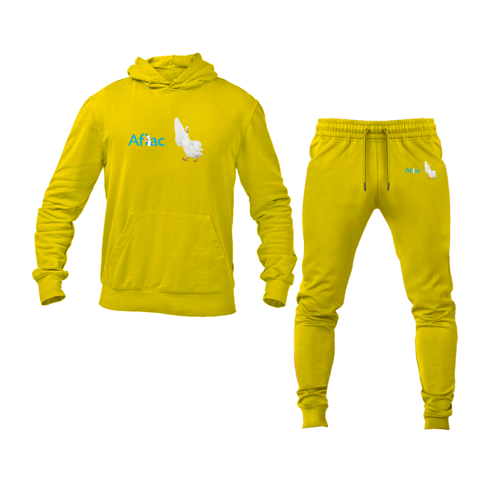 Men's Aflac Logo and Duck Hoodie Joggers Set
