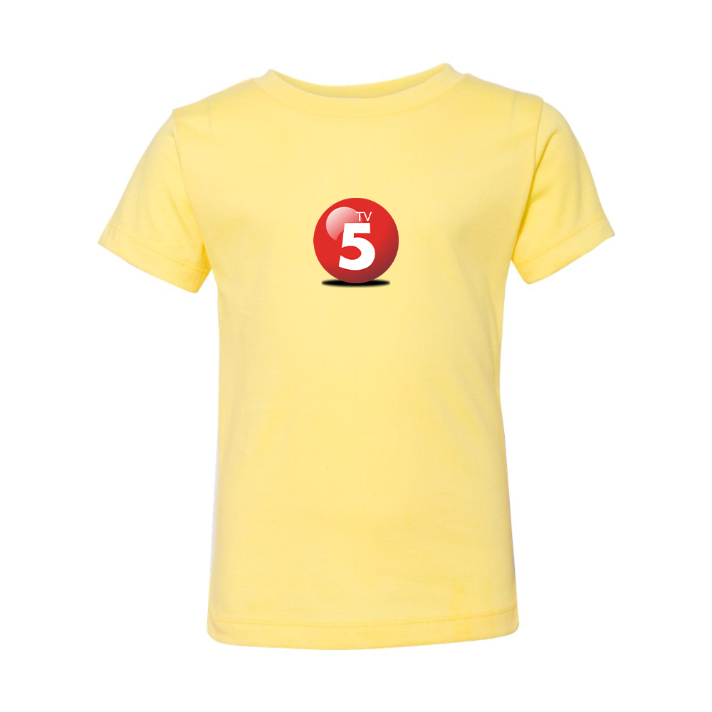 ABC TV5 Logo BELLA  CANVAS Toddler Jersey Tee