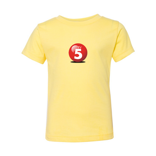 ABC TV5 Logo BELLA  CANVAS Toddler Jersey Tee