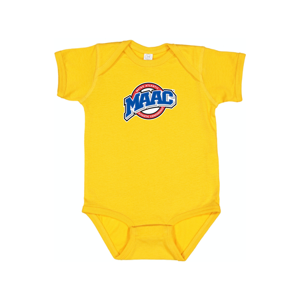 Metro Atlantic Athletic Conference Logo Baby Romper Onesie