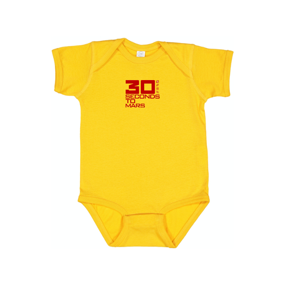 30 Seconds To Mars Logo Baby Romper Onesie