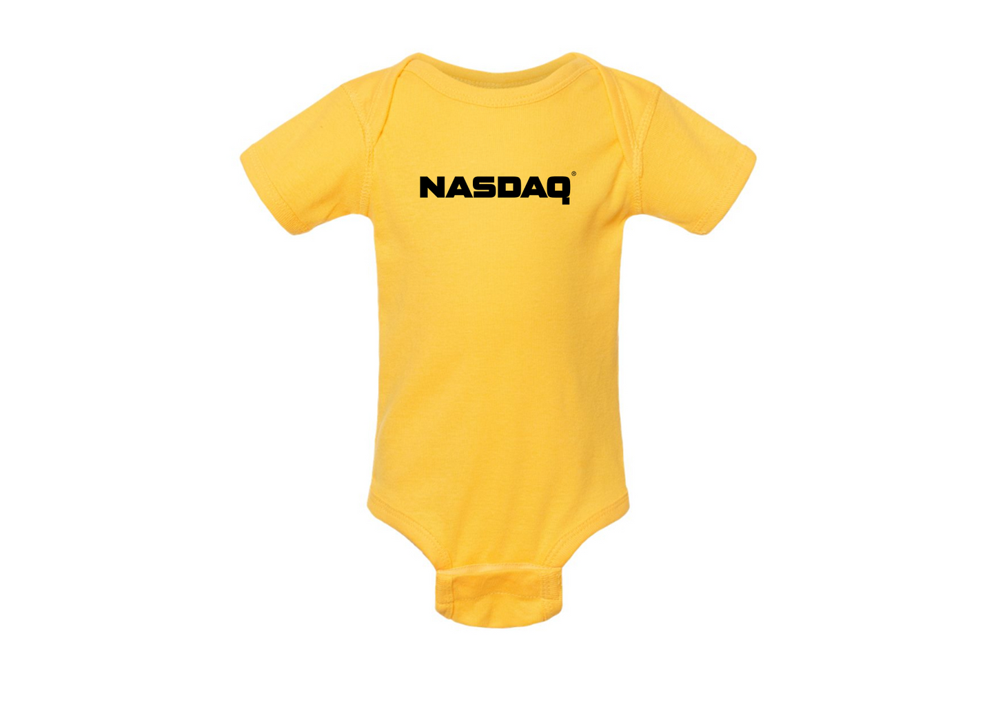Nasdaq Logo  Rabbit Skins Infant Baby Rib Bodysuit